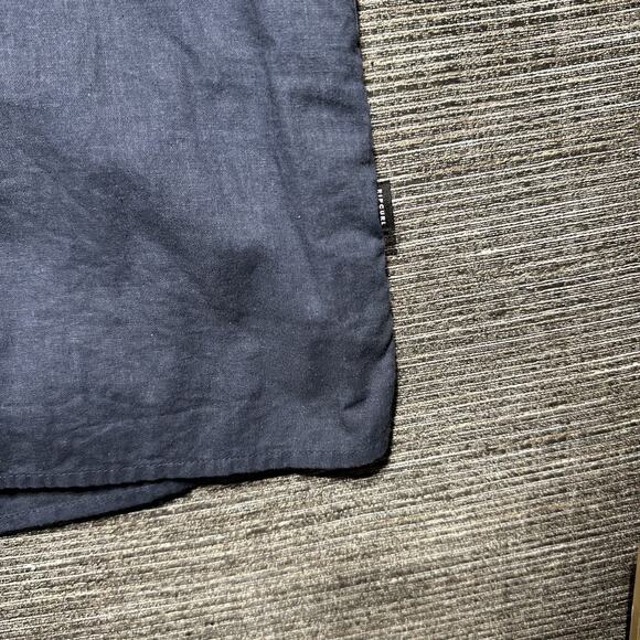 Rip Curl Shirt Men's L Blue Short Sleeve Button Up Embroidered Logos Pocket - Picture 10 of 13